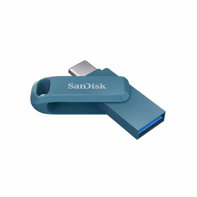 فلش مموری سن دیسک مدل GO USB/Type-C ظرفیت 32 گیگابایت آبی - فروشگاه اینترنتی پروتاچ