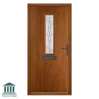 درب ورودی ساختمان شیشه خور کلاسیک مدل انگلیسی کد 1567