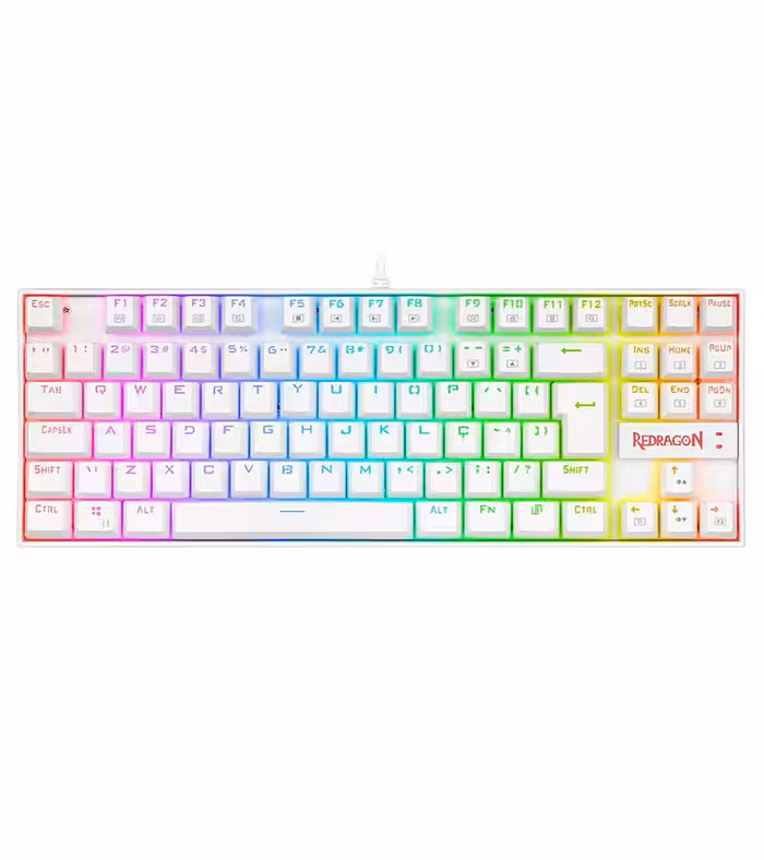 کیبورد ردراگون Keyboard Redragon K552P Pro Kumara White Red SW