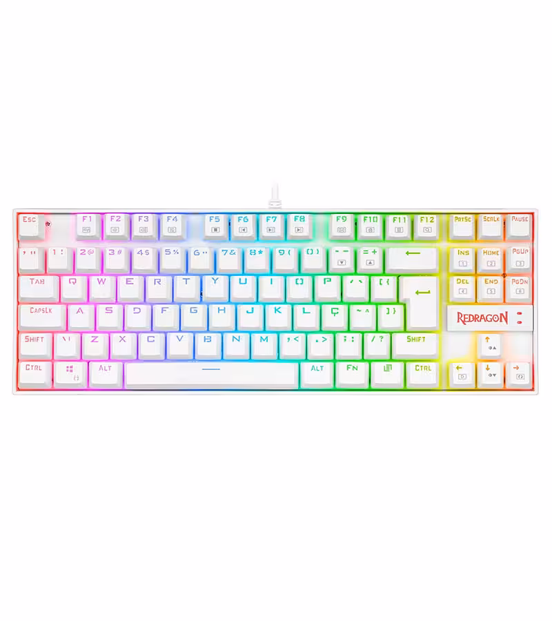 کیبورد ردراگون Keyboard Redragon K552P Pro Kumara White Red SW