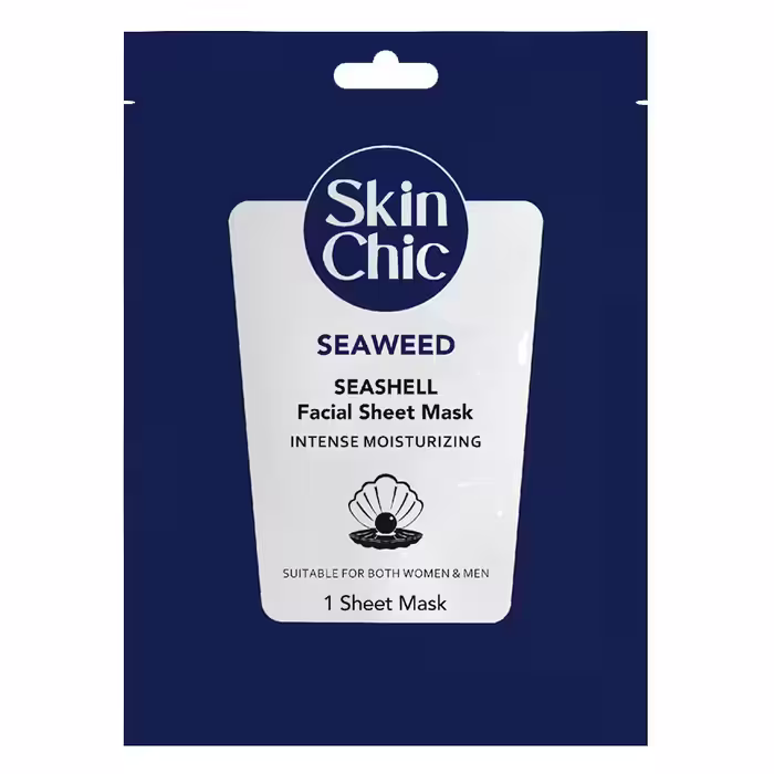 ماسک صورت ورقه ای جلبک با عصاره صدف دریایی اسکین شیک حجم 18 میلی لیتر Skin Shic