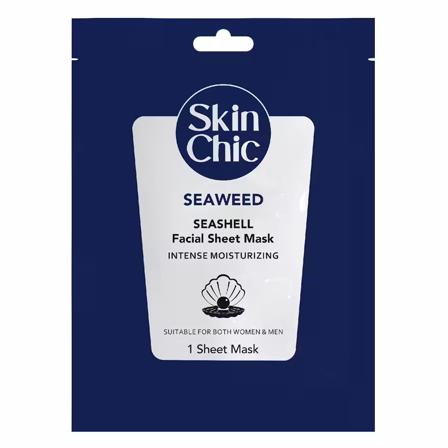 ماسک صورت ورقه ای جلبک با عصاره صدف دریایی اسکین شیک حجم 18 میلی لیتر Skin Shic