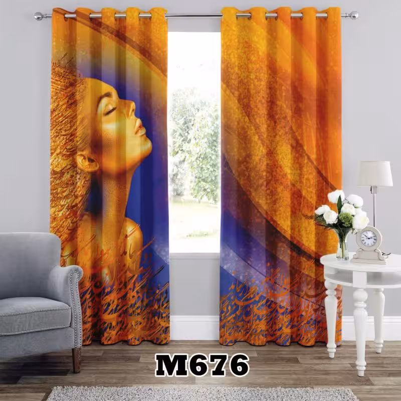 پرده سه بعدی طرح چهره