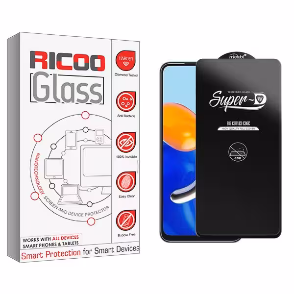 محافظ صفحه نمایش ریکو مدل RiC2 SuperD_ESD مناسب برای گوشی موبایل شیائومی Redmi Note 11 Pro