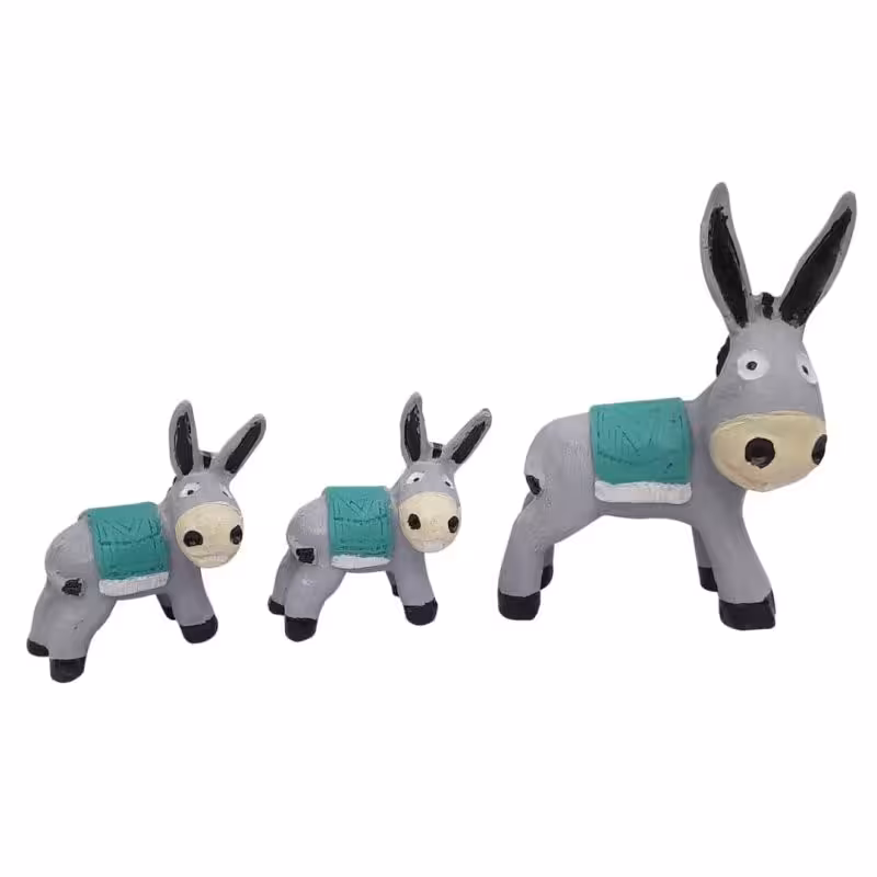 مجسمه مدل الاغ مجموعه 3 عددی