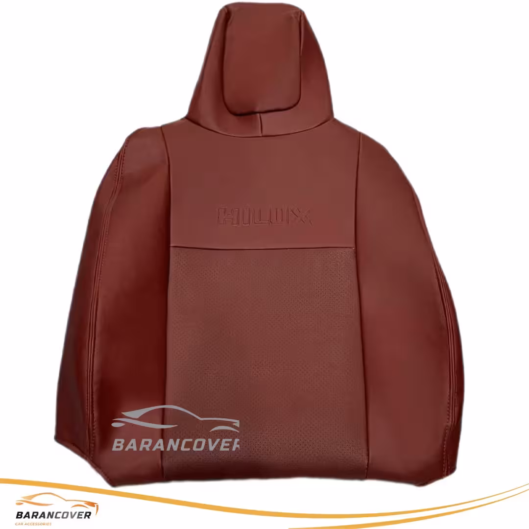 روکش صندلی تویوتا هایلوکس 2018 (داعشی) چرم رنگ زرشکی