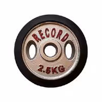 وزنه صفحه هالتر دور لاستیک 2.5 کیلوگرمی رکورد بسته 1 عددی