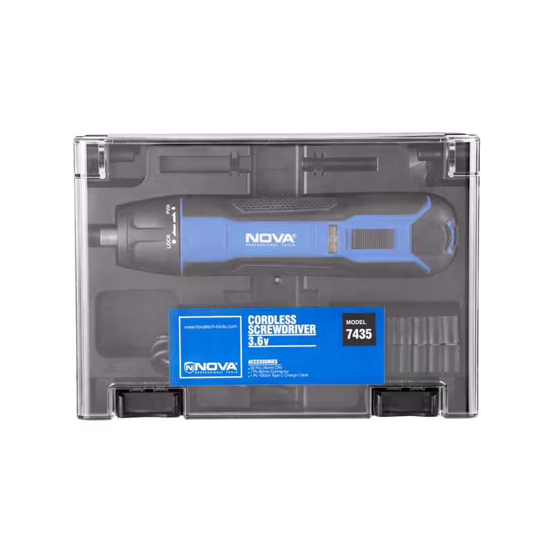 کیت پیچ گوشتی شارژی قلمی نووا  3.6 ولت 33 پارچه کد 7435