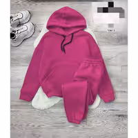 ست هودی و شلوار دخترانه و پسرانه  فری سایز 36 تا 44 جنس دورس تو کرکی  ایزی شاپ آنلاین