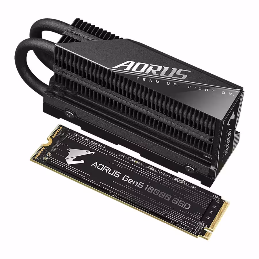 اس اس دی گیگابایت AORUS Gen5 10000 M.2 2280 NVMe 2TB