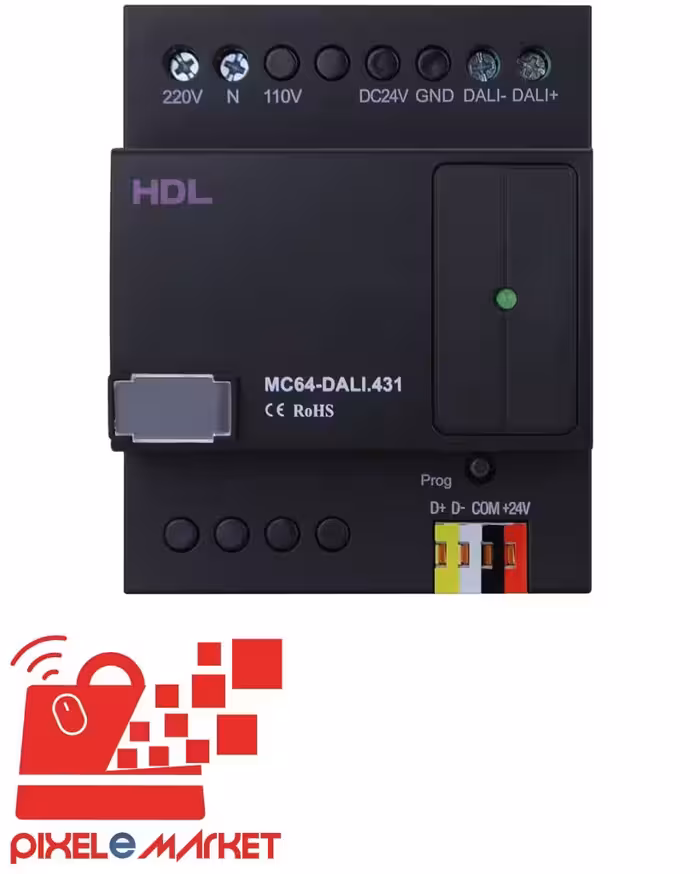 درگاه 64 کانال DALI برند HDL مدل HDL-MC64-DALI.431