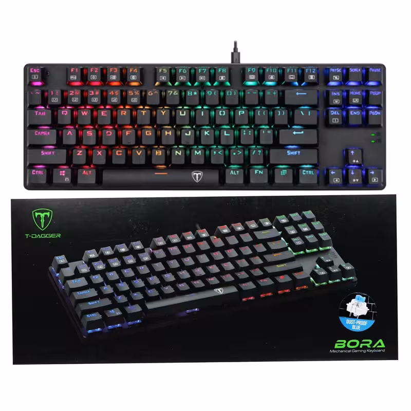 کیبورد مخصوص بازی تی دگر مدل  T-dagger Bora T-TGK315