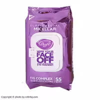 دستمال مرطوب پاک کننده آرایش میسلار دافی 55 عدد