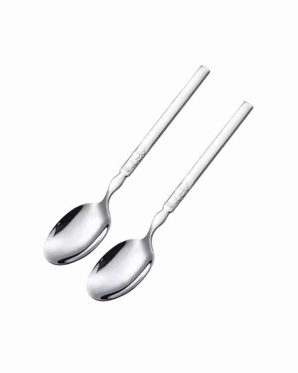 قاشق خورشت خوری استیل جی فی نی GIFFINI مدل 055 مجموعه 2 عددی