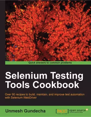 خرید و دانلود نسخه کامل کتاب Selenium Testing Tools Cookbook
