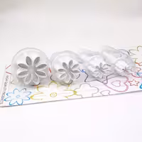 کاتر فشاری طرح گل مینا (پک 4 عددی)