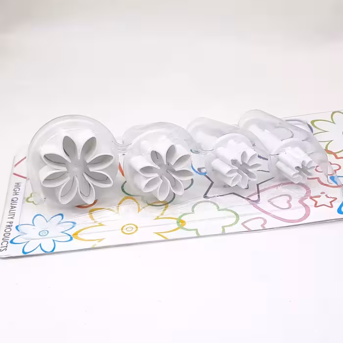 کاتر فشاری طرح گل مینا (پک 4 عددی)