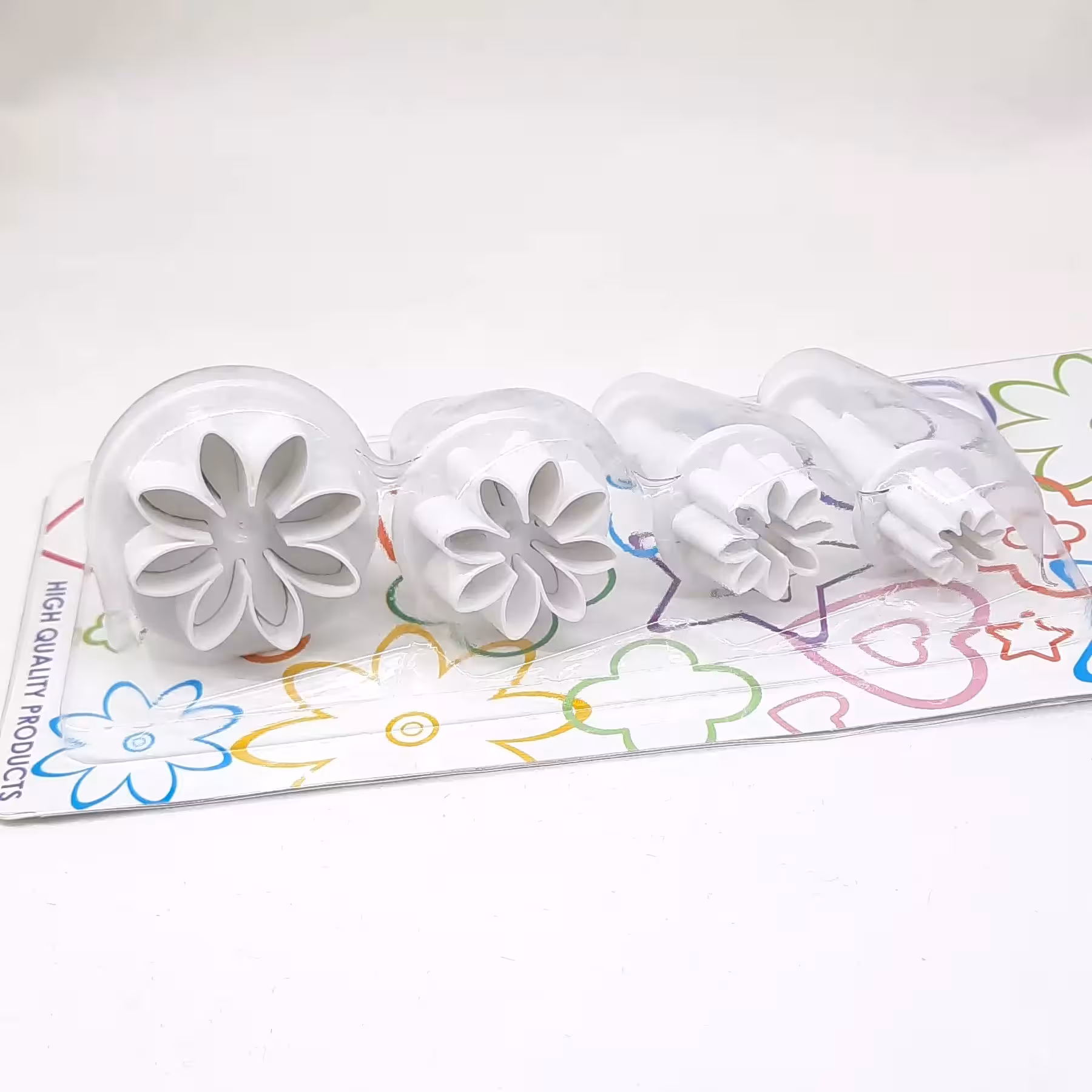 کاتر فشاری طرح گل مینا (پک 4 عددی)