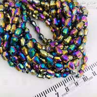 کریستال اشکی 5 در 7 ( پر طاووسی )