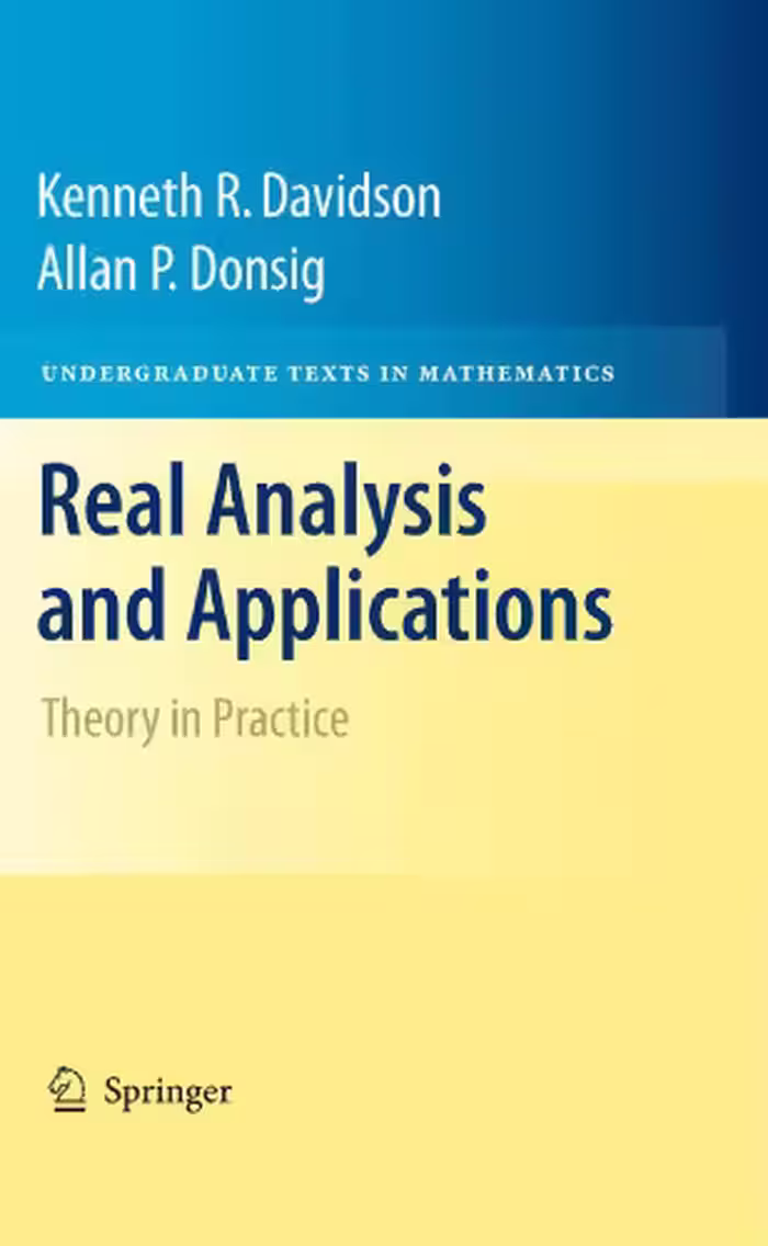 خرید و دانلود نسخه کامل کتاب Real Analysis and Applications: Theory in Practice