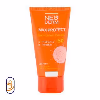 کرم ضد آفتاب SPF 50 پروتکت فاقد چربی بی رنگ نئودرم