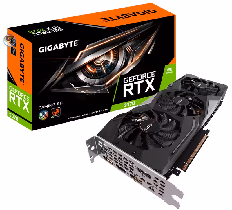 کارت گرافیک گیگابایت مدل GeForce RTX 2070 GAMING  با حافظه 8 گیگابایت