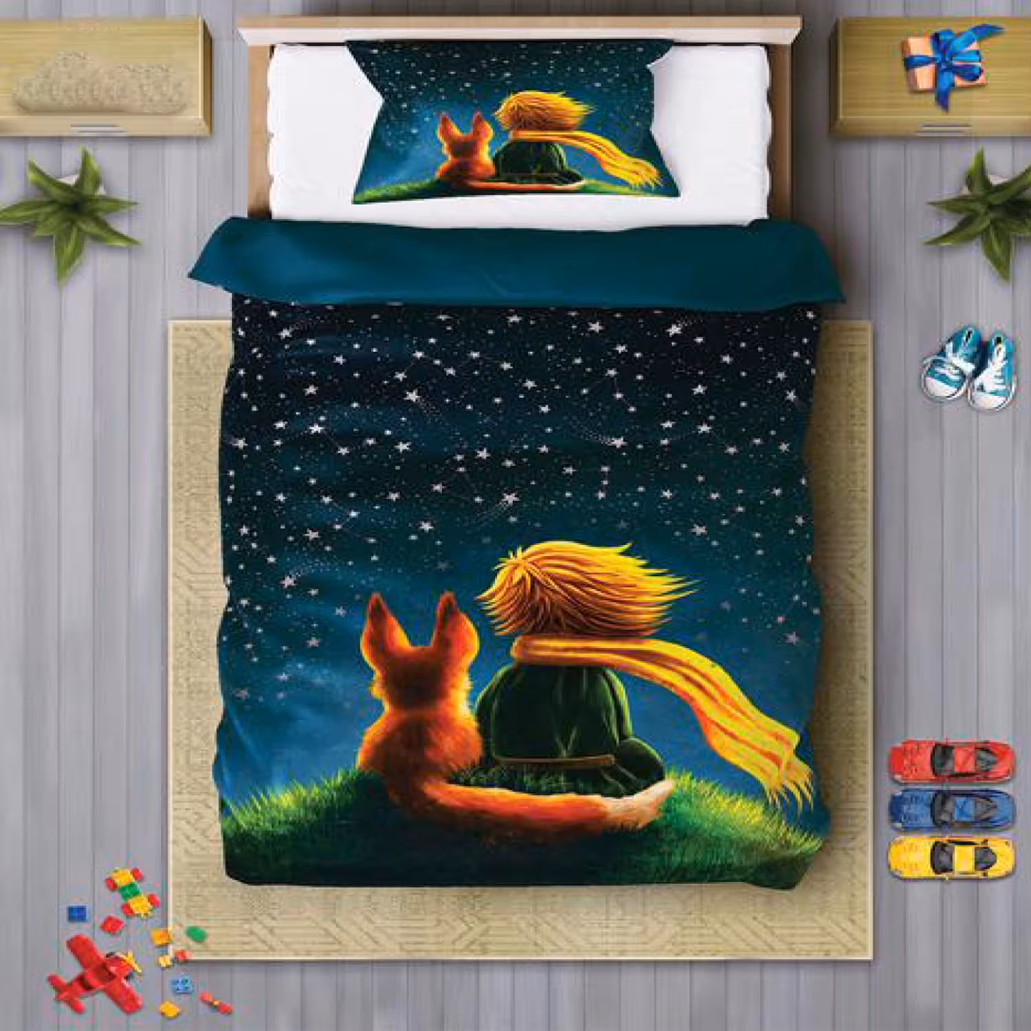 سرویس روتختی پسرانه چیداری مدل 7095 طرح شازده کوچولو