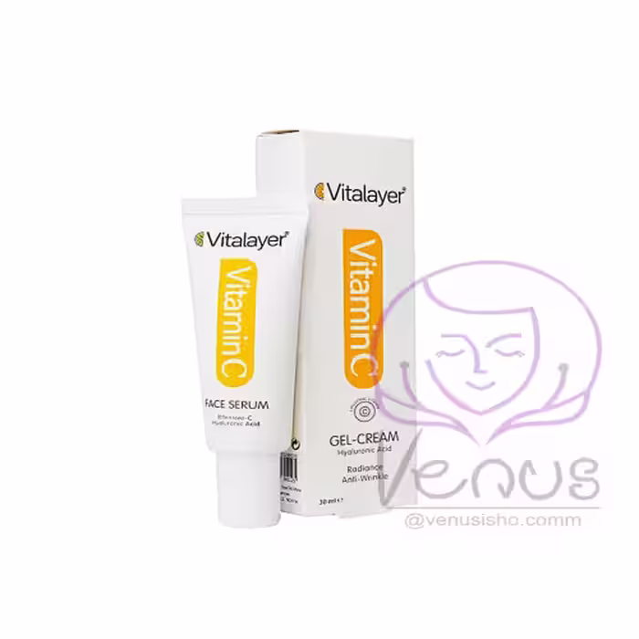 ژل کرم صورت حاوی ویتامین C ویتالیر VITALAYER