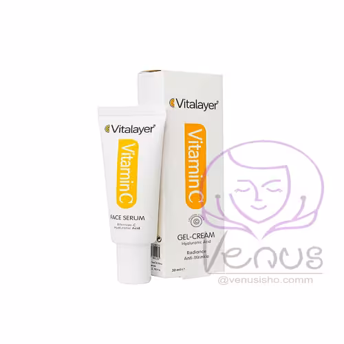 ژل کرم صورت حاوی ویتامین C ویتالیر VITALAYER