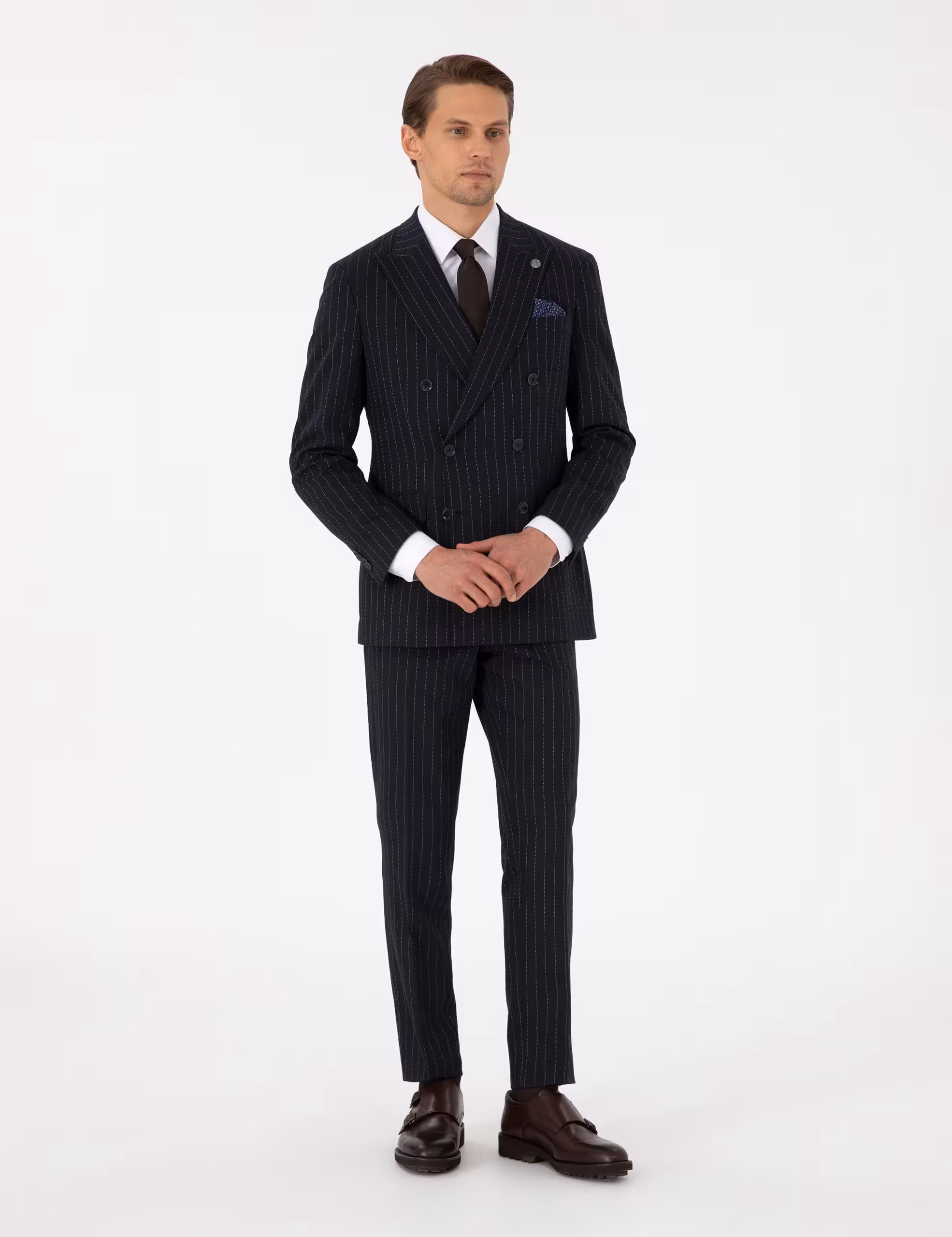 کت و شلوار مردانه سرمه ای پیرکاردین