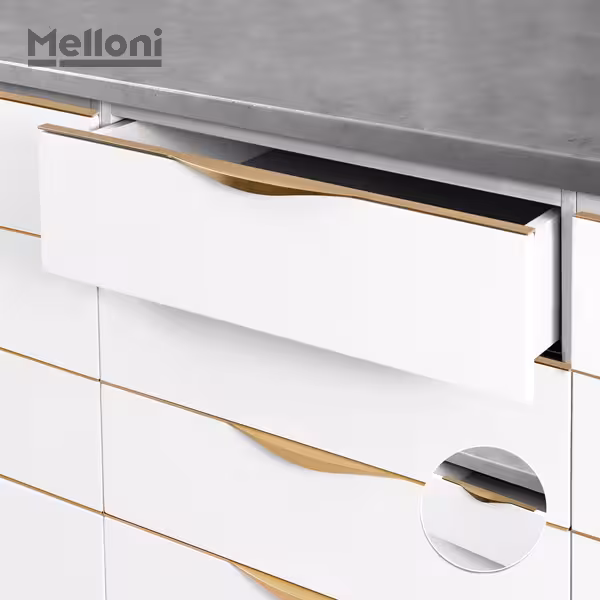 دستگیره تاپ ساید ملونی 7018 - یراقینو فروش یراق آلات کابینت و درب