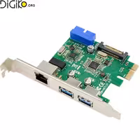 کارت تبدیل PCIE به USB 3.0 و MINI TECH RG45