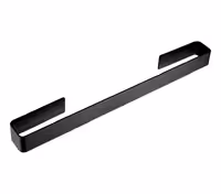 هولدر حوله دست 610 میلیمتر رینگ بسته چسبی رنگ مشکی مات سری C فانتونی کد S025