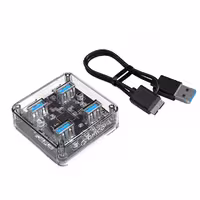 هاب 4 پورت USB 3.0 شیشه ای