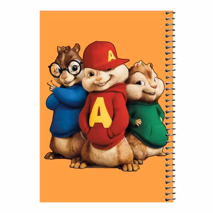 دفتر مشق 80 برگ اس جی مدل آلوین و سنجاب ها کد 01