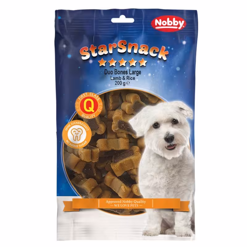 تشویقی سگ نوبی مدل Duo Bones وزن 200 گرم