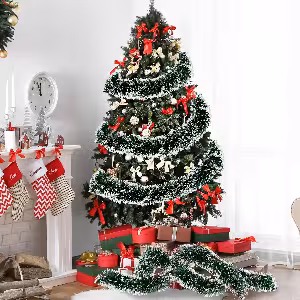 ریسه سبز نوک برفی کریسمس 2 متری کد 273