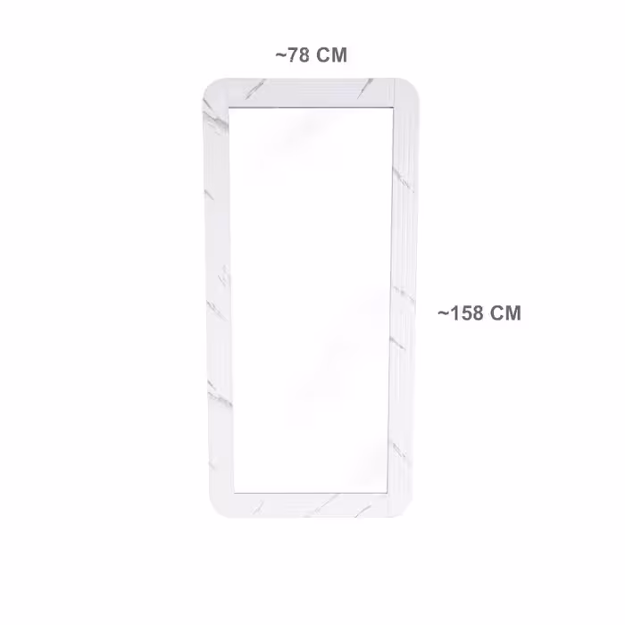 آینه بلند وکیوم مستطیلی سفید