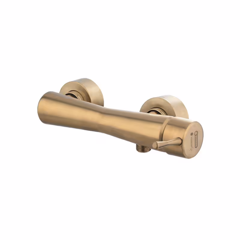 شیر توالت درخشان مدل فلاور طلایی مات