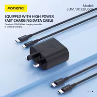 شارژر دیواری 25 وات فوننگ مدل A35 به همراه کابل تبدیل USB-C