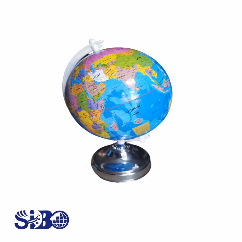 کره نگین 35 پایه فلزی نقره ای