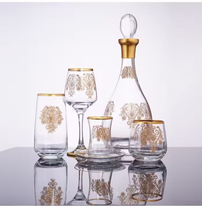 سرویس پارچ و لیوان آب خوری 12 نفره، 61 پارچه، برند Decores Home ترکیه
