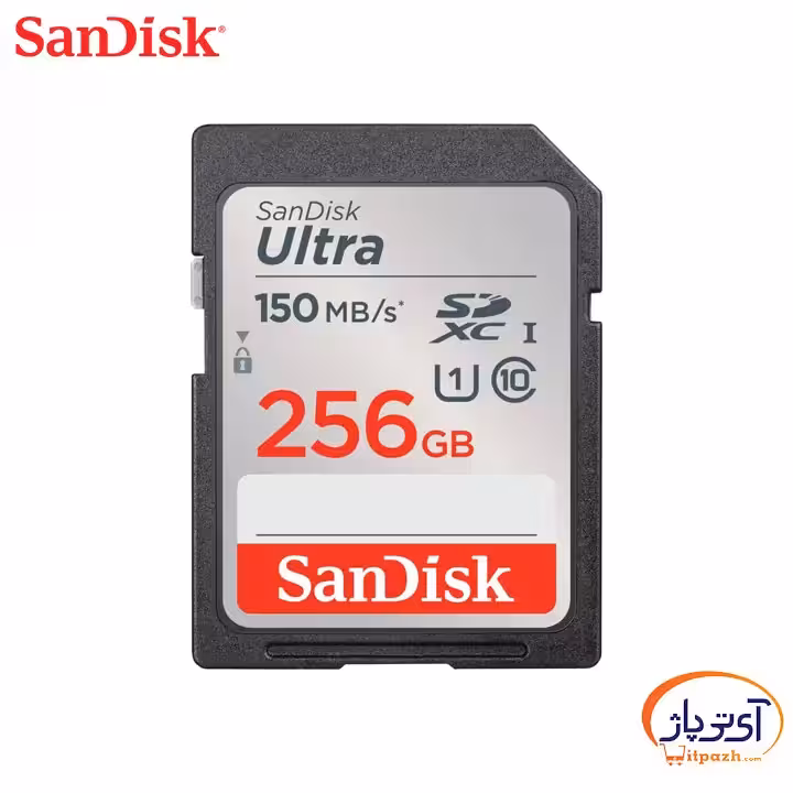 کارت حافظه SDXC U1 سن دیسک ظرفیت 256 گیگابایت سرعت 150MB/s