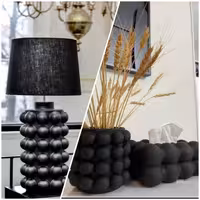 ست و سرویس دکوری آباژور ،گلدان مجموعه سه عددی