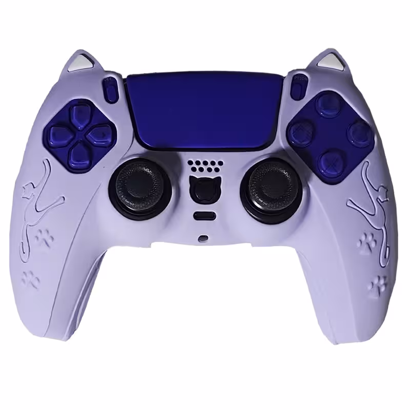 روکش دسته PS5 طرح گربه cat بنفش
