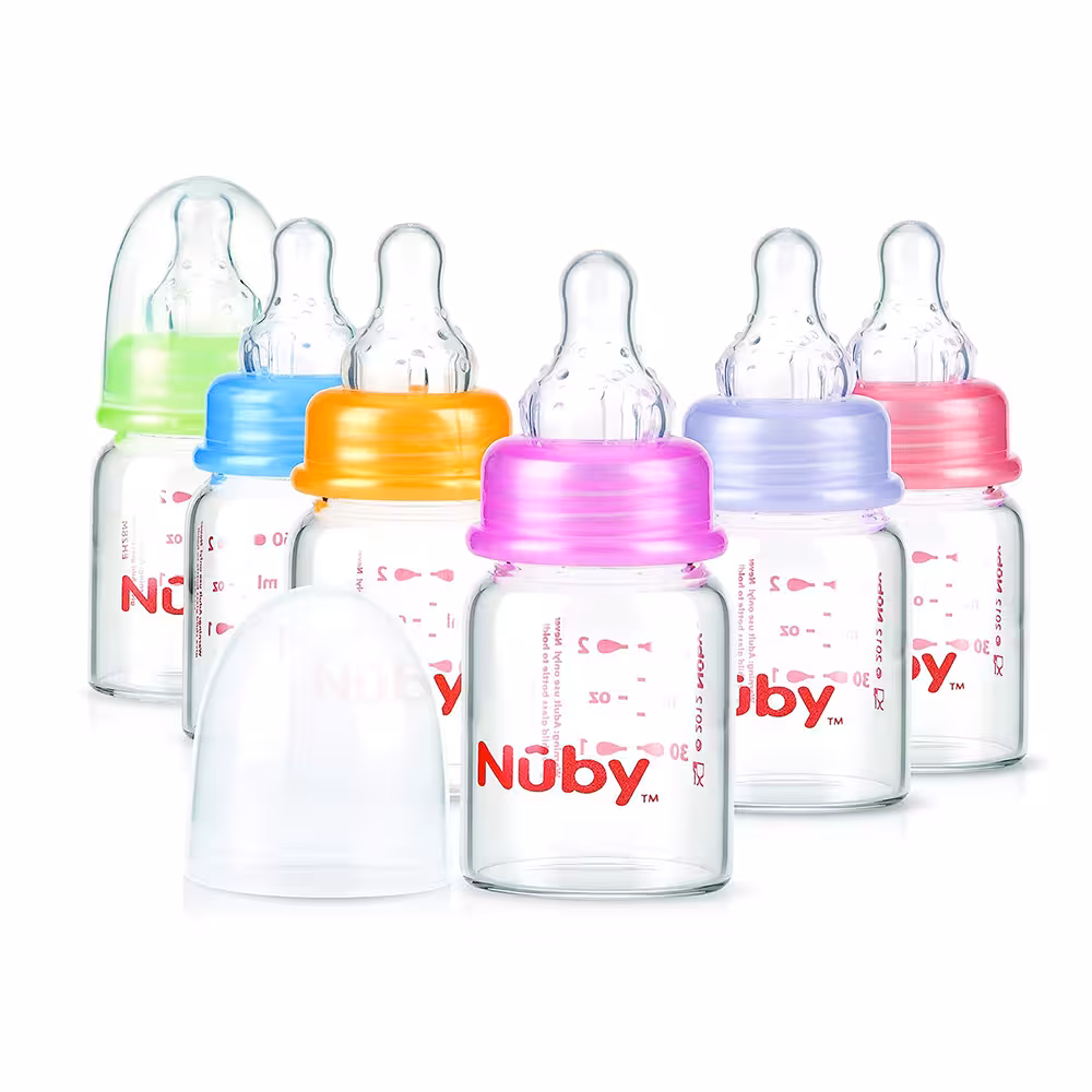 شیشه شیر نابی nuby پیرکس گنجایش 60 میلی لیتر