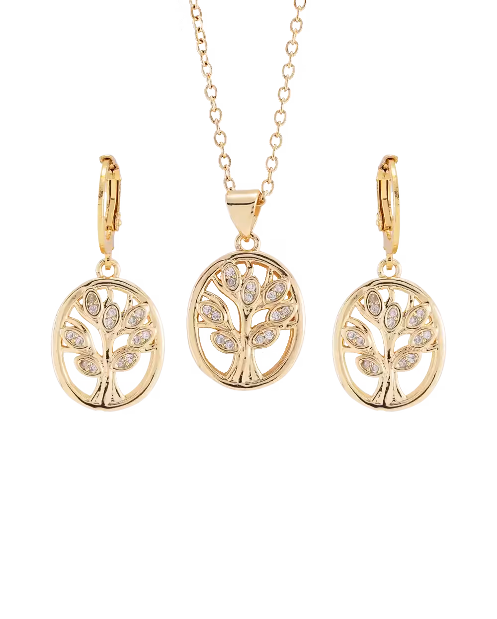 نیم ست زنانه طلا روس مدل 1495