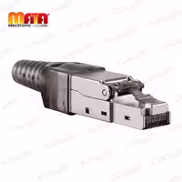 سوکت شبکه Cat6a STP بدون شانه متا الکترونیک mata electronic