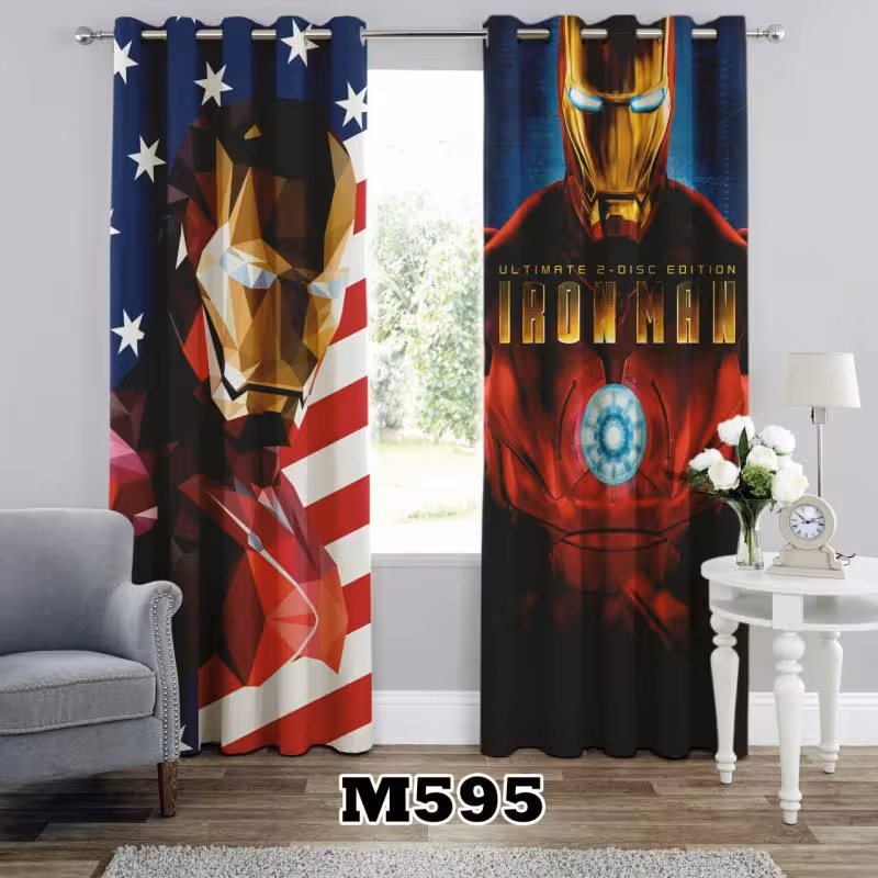 پرده سه بعدی طرح مرد آهنی