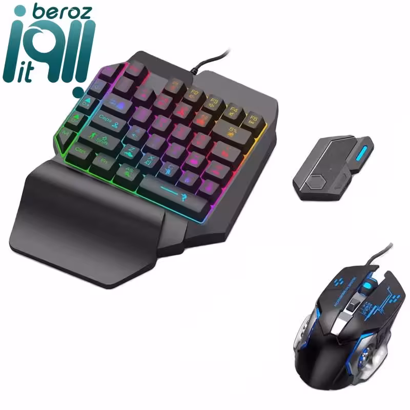 پک کامل کیبورد و ماوس گیمینگ مدل Mix SE 5 in 1 «اورجینال – ارسال 1 ساعت»